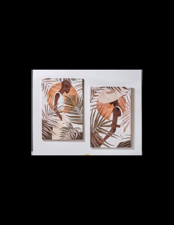 Cuadros étnicos africanas 80X120 cm S/2