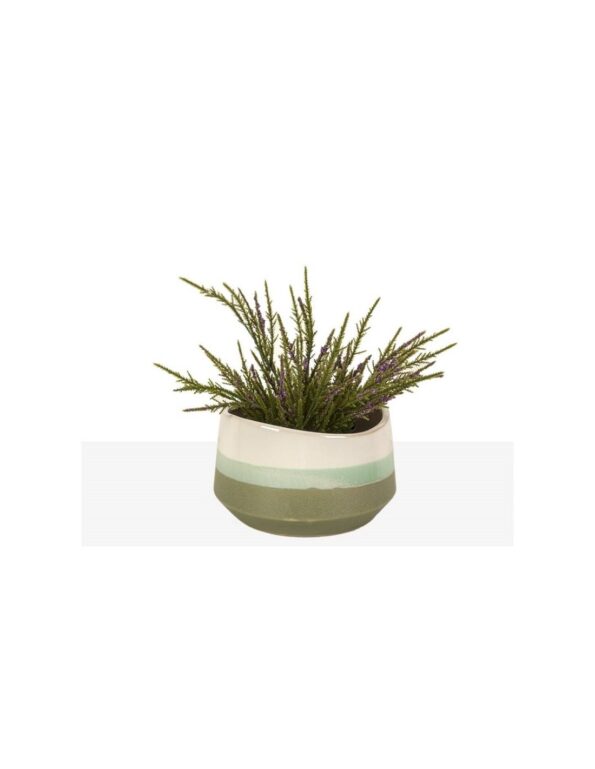 CENTRO MESA CERAMICA VERDE