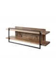 MUEBLE AUX. VENATICI 2EST. MAD.RECICL./ACACIA/METAL 150X35X50 CMS.
