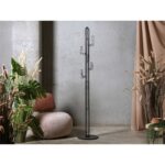 perchero cactus metal negro 180 cm moderno