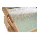 Bandejas madera y vidrio decorativas