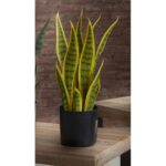 planta sansevieria bicolor artificial 42 cm