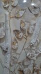 Cuadro decorativo árboles relieve blanco dorado