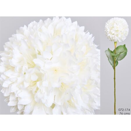 Allium blanco artificial decorativo de 76 cm para jarrones y centros florales